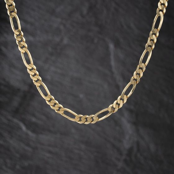 Second Hand 9ct Yellow Gold 18 Inch Figaro Chain 41041844