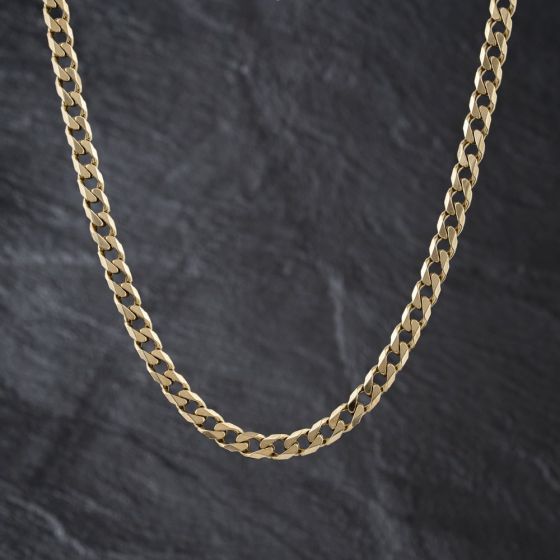 Second Hand 9ct Yellow Gold 20 Inch Curb Chain 41041847