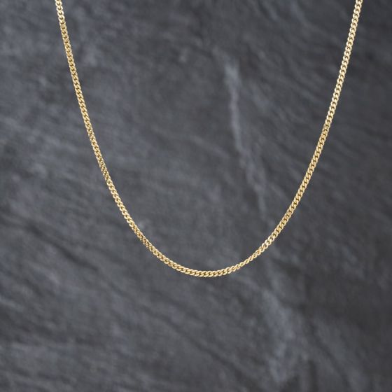 Second Hand 18ct Yellow Gold 16 Inch Curb Chain 41041853