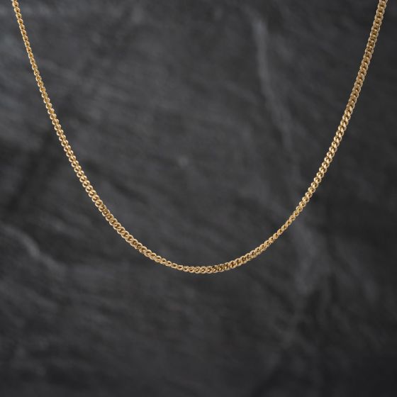 Second Hand 9ct Yellow Gold 24 Inch Curb Chain 41041861