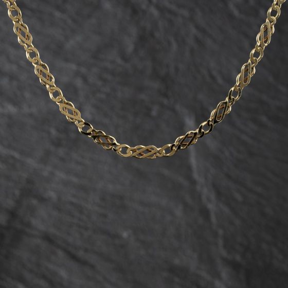 Second Hand 9ct Yellow Gold 18 Inch Byzantine Chain 41041884