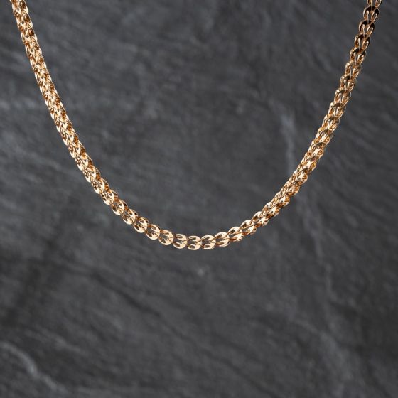 Second Hand 9ct Rose Gold 18 Inch Fancy Chain 41041887
