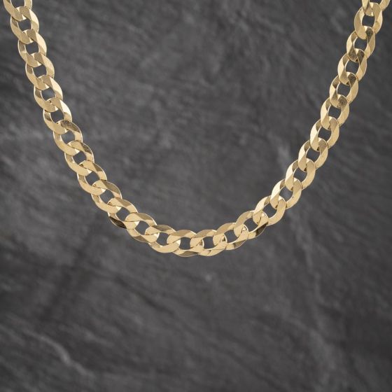 Second Hand 9ct Yellow Gold 18 Inch Curb Chain 41041905