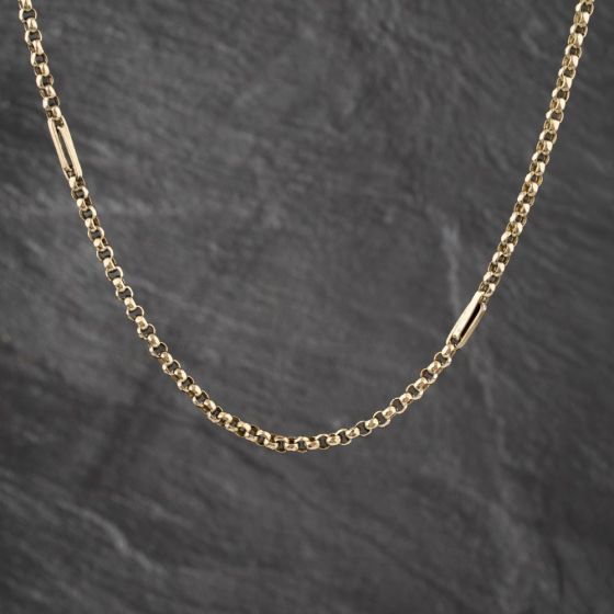 Second Hand Vintage Yellow Gold Guard 58 Inch Belcher Chain 41041910