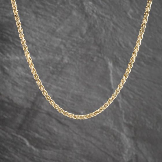 Second Hand 9ct Yellow Gold 20 Inch Spiga Chain 41041928