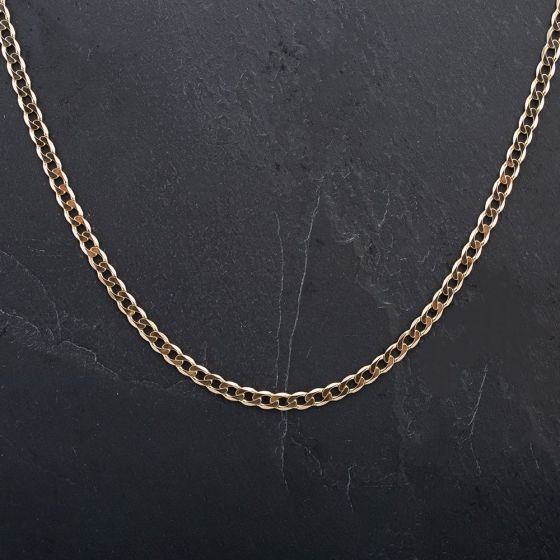 Second Hand 9ct Yellow Gold 24 Inch Curb Chain 4104336