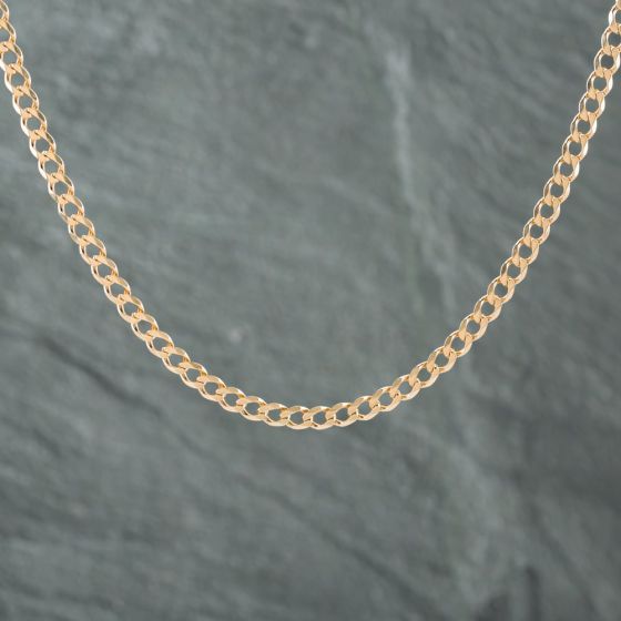 Second Hand 9ct Yellow Gold 21 Inch Curb Chain 41043661