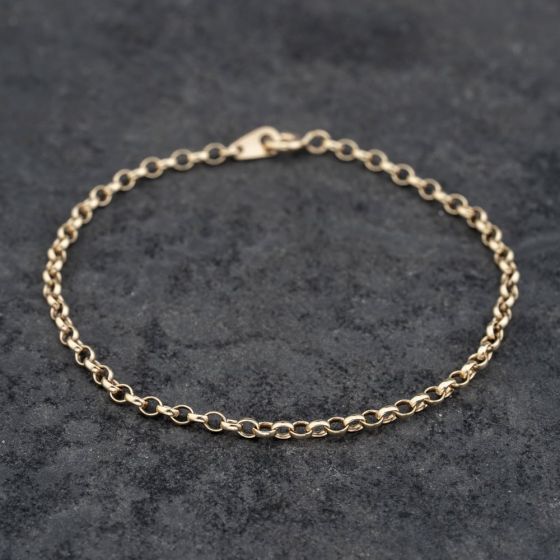 Second Hand 9ct Yellow Gold 7.5 Inch Belcher Chain Bracelet 41061310