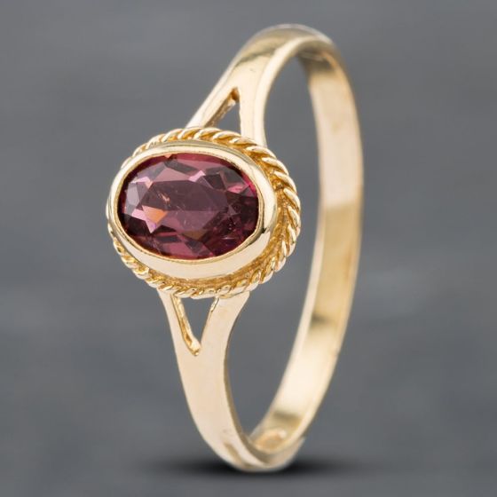 Second Hand 9ct Yellow Gold Tourmaline Dress Ring 41102366