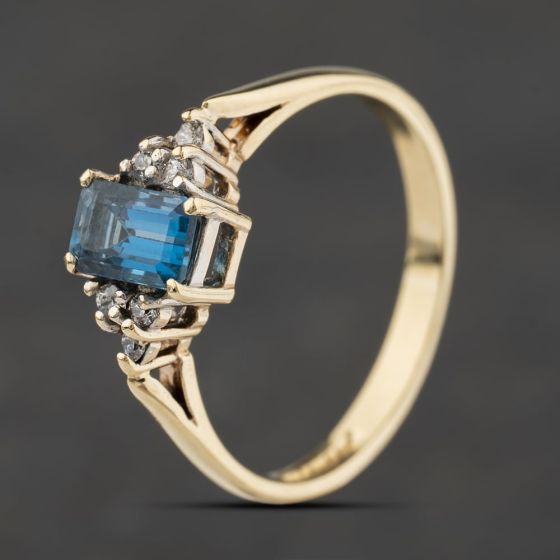 Second Hand 9ct Yellow Gold Topaz Dress Ring 41104413