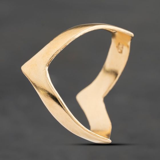 Second Hand 9ct Yellow Gold Full Wishbone Ring 41104848