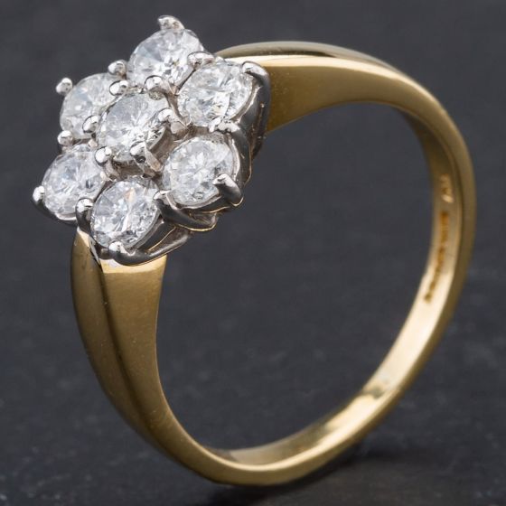 Second Hand 9ct Yellow Gold Brilliant Cut Diamond Solitaire Ring 4112236