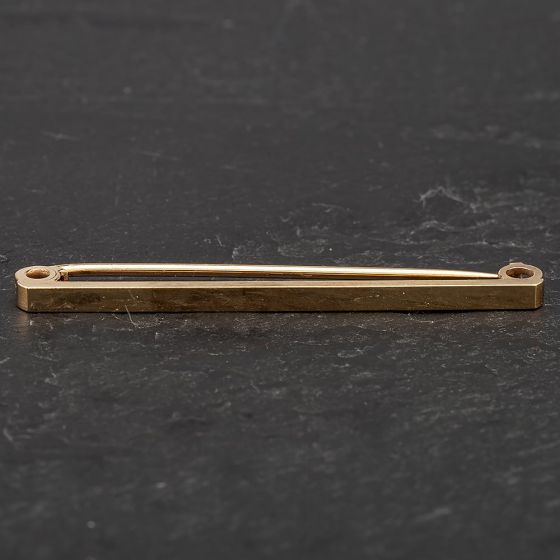 Second Hand Yellow Gold Plain Bar Period Piece Brooch 4113441