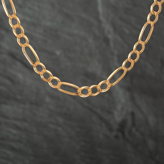 Second Hand 9ct Yellow Gold 19 Inch Figaro Chain 41161181
