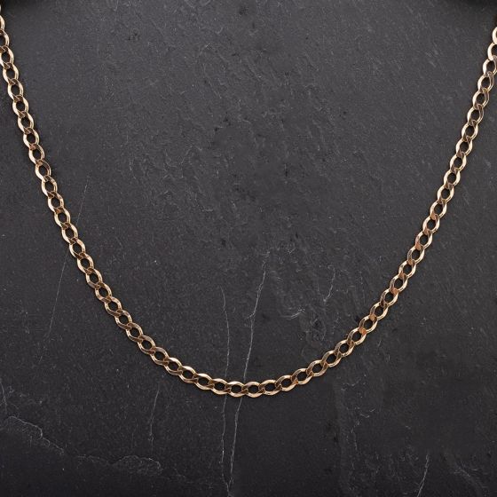 Second Hand 9ct Yellow Gold 20 Inch Curb Link Chain 4116122