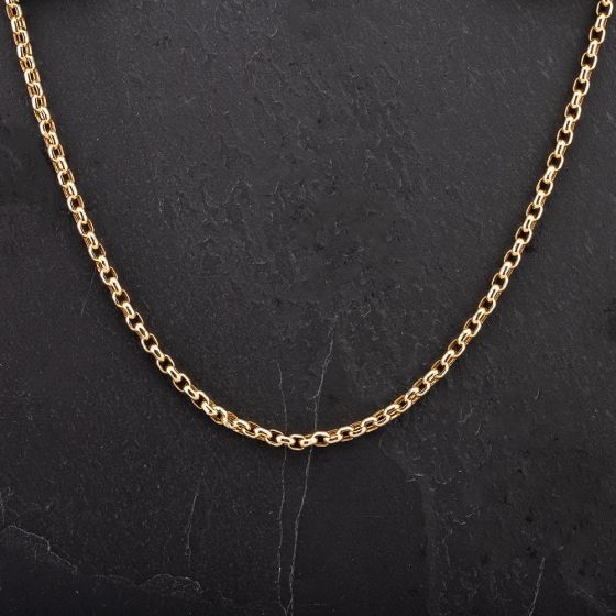 Second Hand 9ct Yellow Gold 20 Inch Oval Belcher Chain 4116124