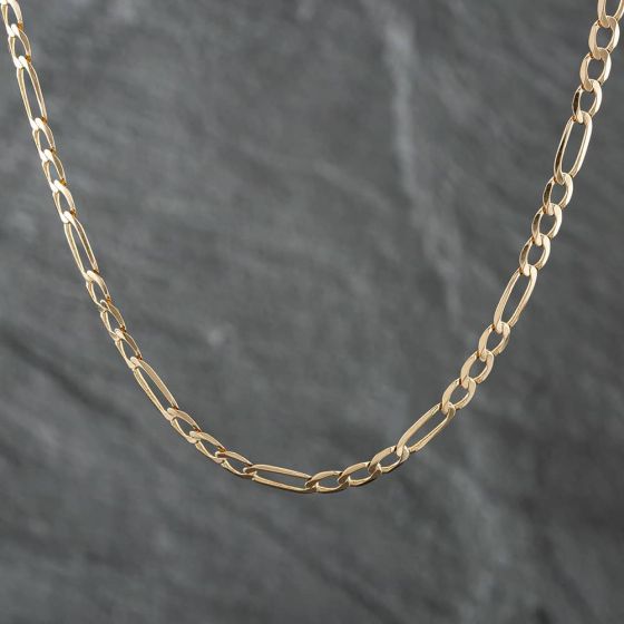 Second Hand 9ct Yellow Gold 18 Inch Figaro Chain 41161353