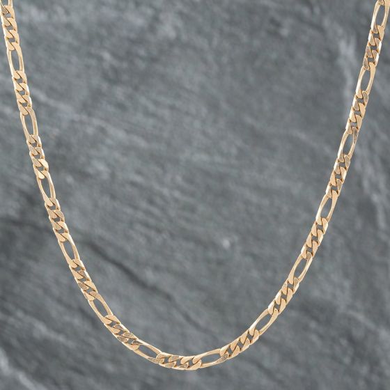 Second Hand 9ct Yellow Gold 18 Inch Figaro Chain 41161459 
