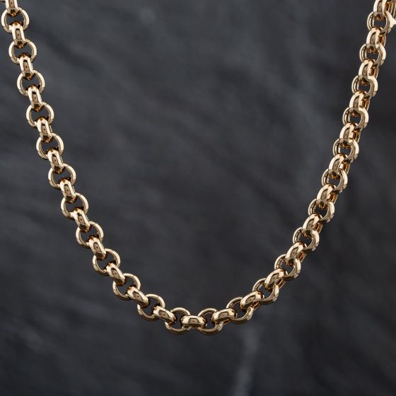 Second Hand 9ct Yellow Gold Round 25 Inch Belcher Chain 41161487