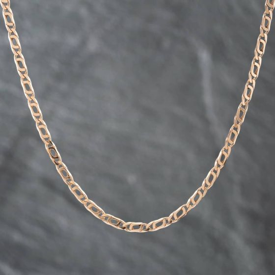 Second Hand 9ct Yellow Gold Double 18 Inch Curb Chain 41161558