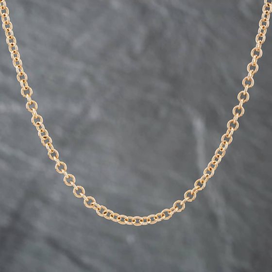 Second Hand 9ct Yellow Gold 16 Inch Trace Chain 41161560