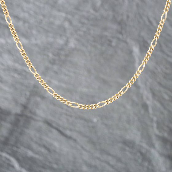Second Hand 9ct Yellow Gold 18 Inch Figaro Chain 41161580