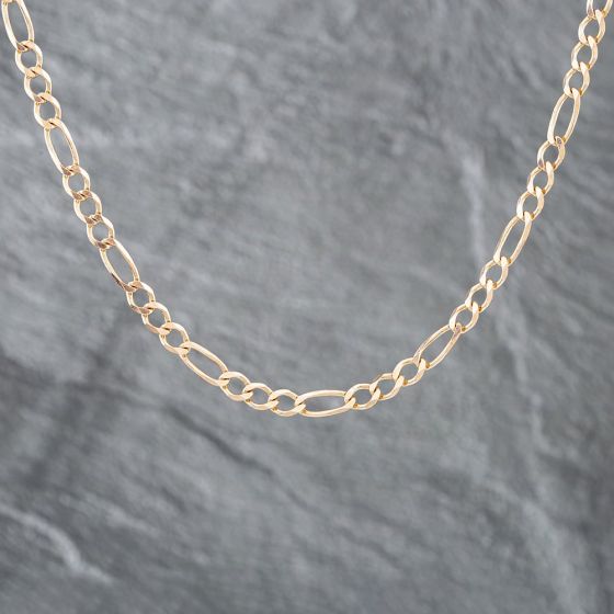 Second Hand 9ct Yellow Gold 18 Inch Figaro Chain 41161581