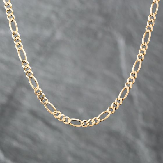 Second Hand 9ct Yellow Gold 18 Inch Figaro Chain 41161665