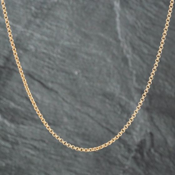 Second Hand 9ct Yellow Gold 22 Inch Belcher Chain 41161696
