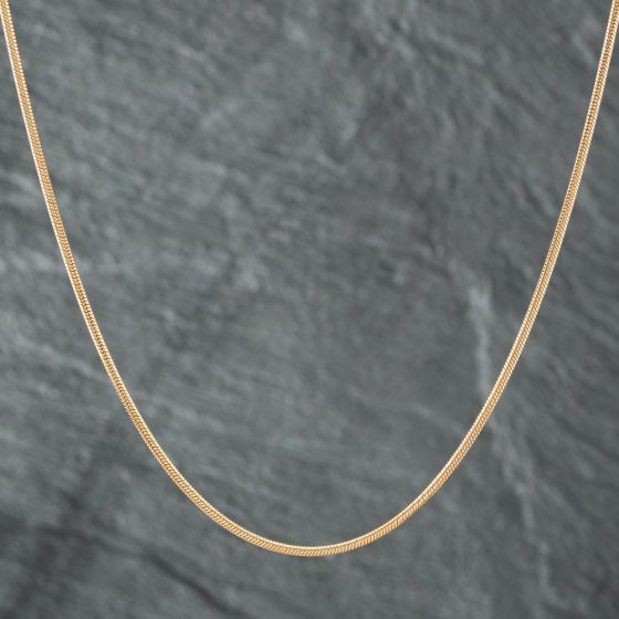 Second Hand 9ct Yellow Gold 16 Inch Snake Chain 41161698