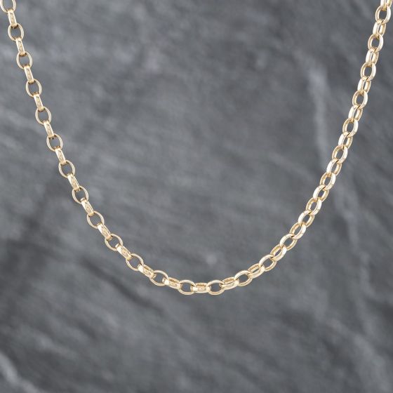 Second Hand 9ct Yellow Gold 18 Inch Belcher Chain 41161742