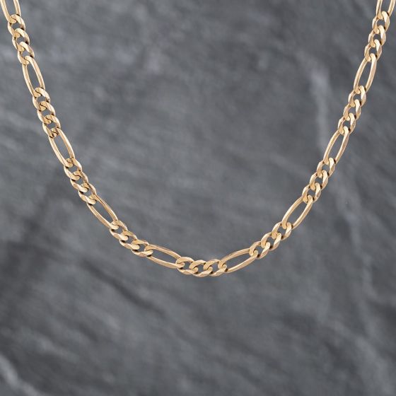 Second Hand 9ct Yellow Gold 18 Inch Figaro Chain 41161749