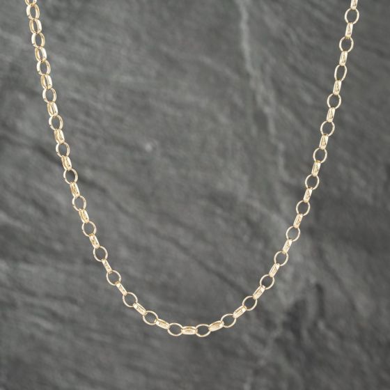 Second Hand 9ct Yellow Gold 23 Inch Belcher Chain 41161759