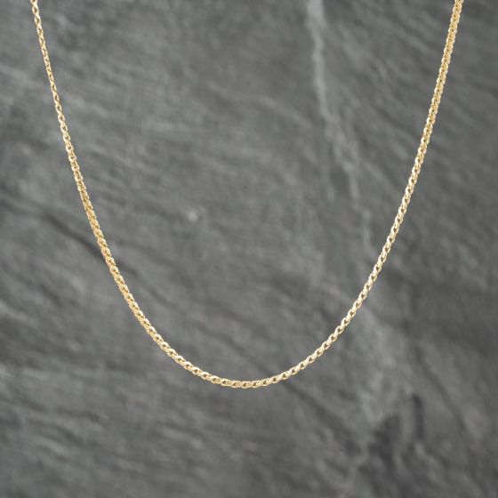 Second Hand 9ct Yellow Gold 22 Inch Spiga Chain 41161828