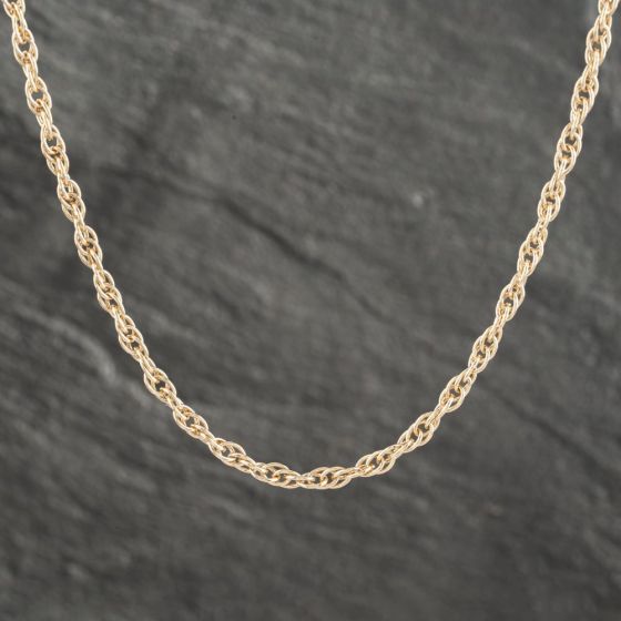 Second Hand 9ct Yellow Gold 18 Inch Prince Of Wales Chain 41161837