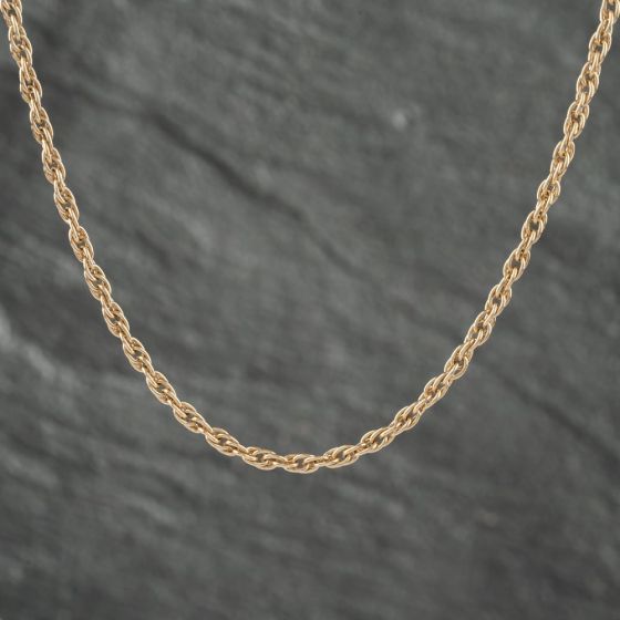 Second Hand 9ct Yellow Gold 19 Inch Prince Of Wales Chain 41161845