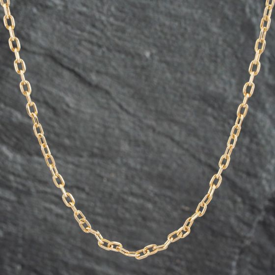 Second Hand 9ct Yellow Gold 24 Inch Trace Chain 41161855