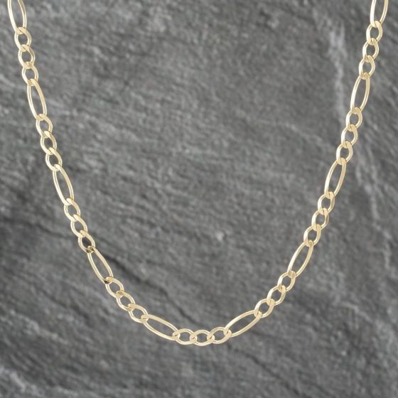 Second Hand 9ct Yellow Gold 22 Inch Figaro Chain 41161868