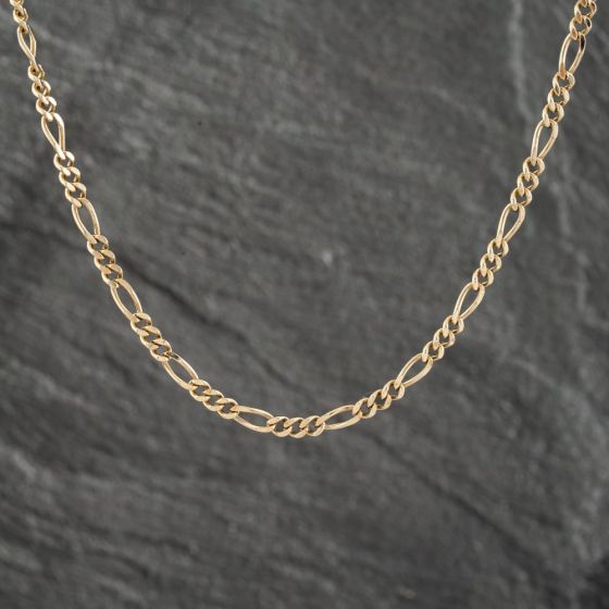 Second Hand 9ct Yellow Gold 18 Inch Figaro Chain 41161882