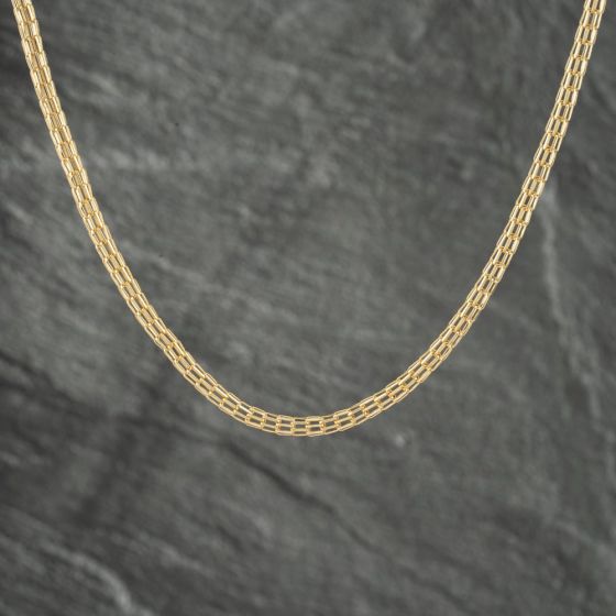 Second Hand 9ct Yellow Gold Fancy 16 Inch Curb Chain 41161894
