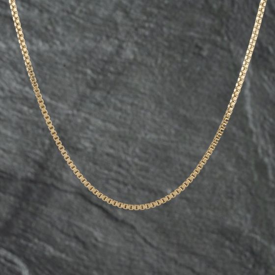 Second Hand 9ct Yellow Gold 16 Inch Box Chain 41161900