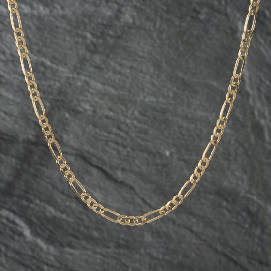 Second Hand 9ct Yellow Gold 19 Inch Figaro Chain 41161906