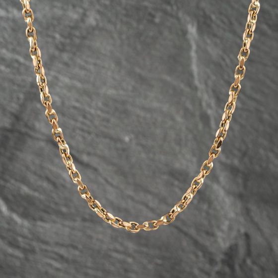 Second Hand 9ct Yellow Gold 18 Inch Curb Chain 41161909