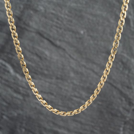 Second Hand 9ct Yellow Gold Fancy 20 Inch Curb Chain 41161915