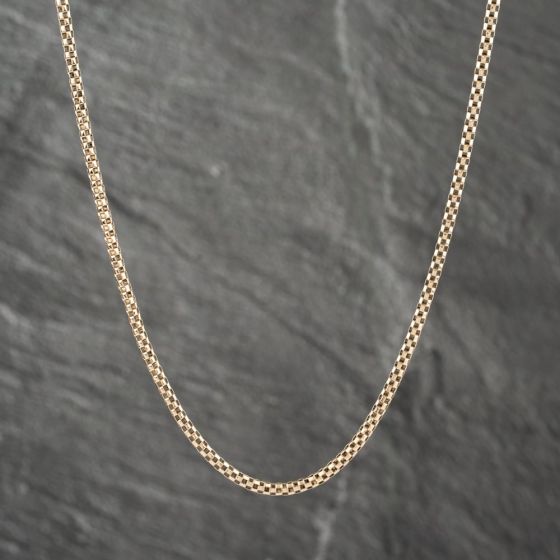 Second Hand 9ct Yellow Gold 22 Inch Box Chain 41161924