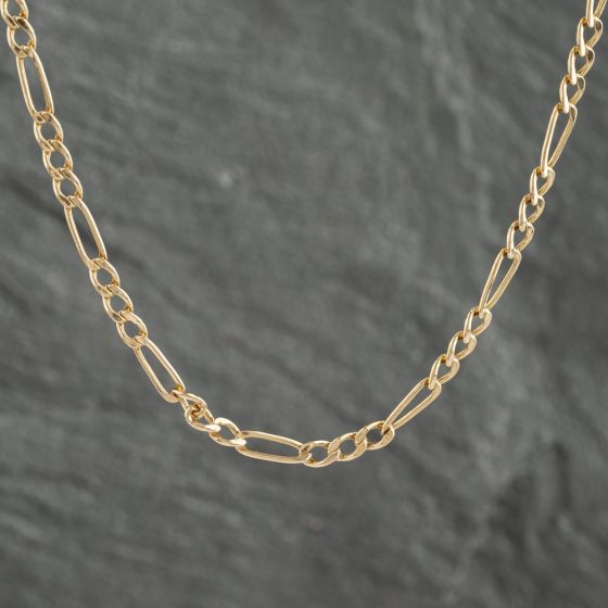 Second Hand 9ct Yellow Gold 24 Inch Figaro Chain 41161931