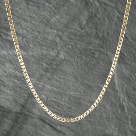 Second Hand 9ct Yellow Gold 16 Inch Curb Chain 41161986