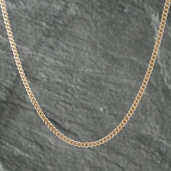 Second Hand 9ct Yellow Gold 18 Inch Curb Chain 41161988