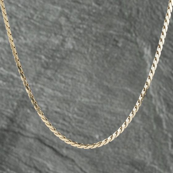 Second Hand 9ct Yellow Gold 16 Inch S Link Chain 41161992