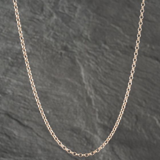 Second Hand 9ct Rose Gold 24 Inch Belcher Chain 41161996